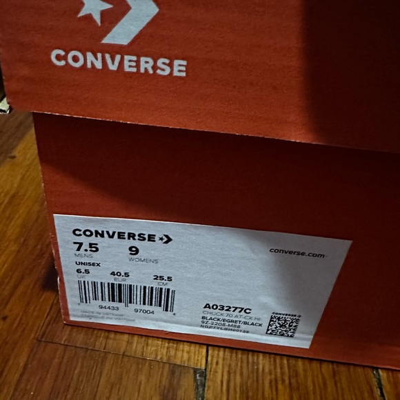 Converse Chuck 70 AT-CX Counter Climate High Top Black Sneaker Men Size 7.5 - Picture 8 of 10